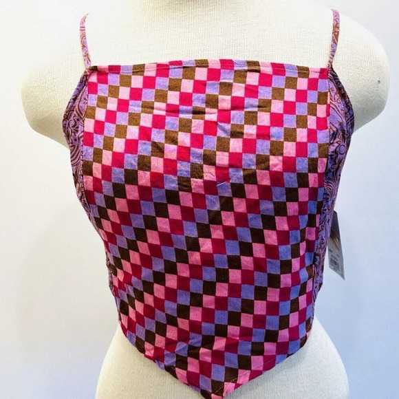 NWT SO GOODS FOR LIFE Juniors Sleeveless Straps Pullover Crop Tank Top Size M - Picture 1 of 10